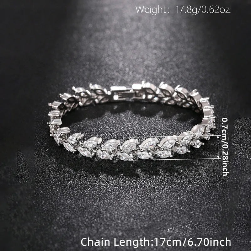 Pulsera grano Engaste De Garra Y Circón NAXE Cobre Con Chapado En Oro KC,