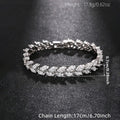 Pulsera grano Engaste De Garra Y Circón NAXE Cobre Con Chapado En Oro KC,